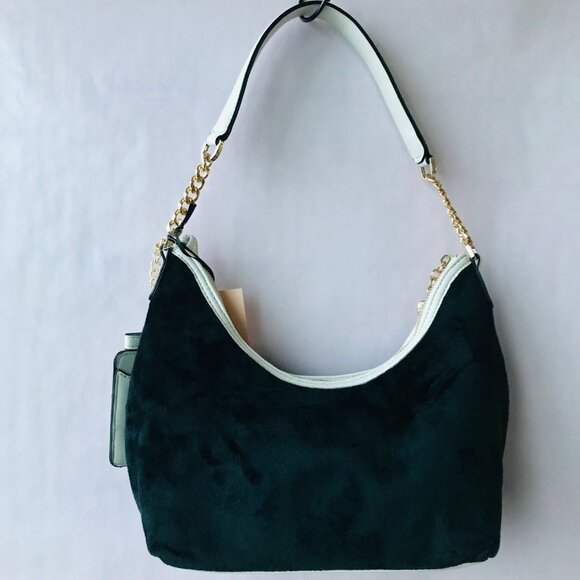 Juicy Couture Classic Scottie Dogs Hobo Liquorice Bag Black white NWT - Picture 2 of 11